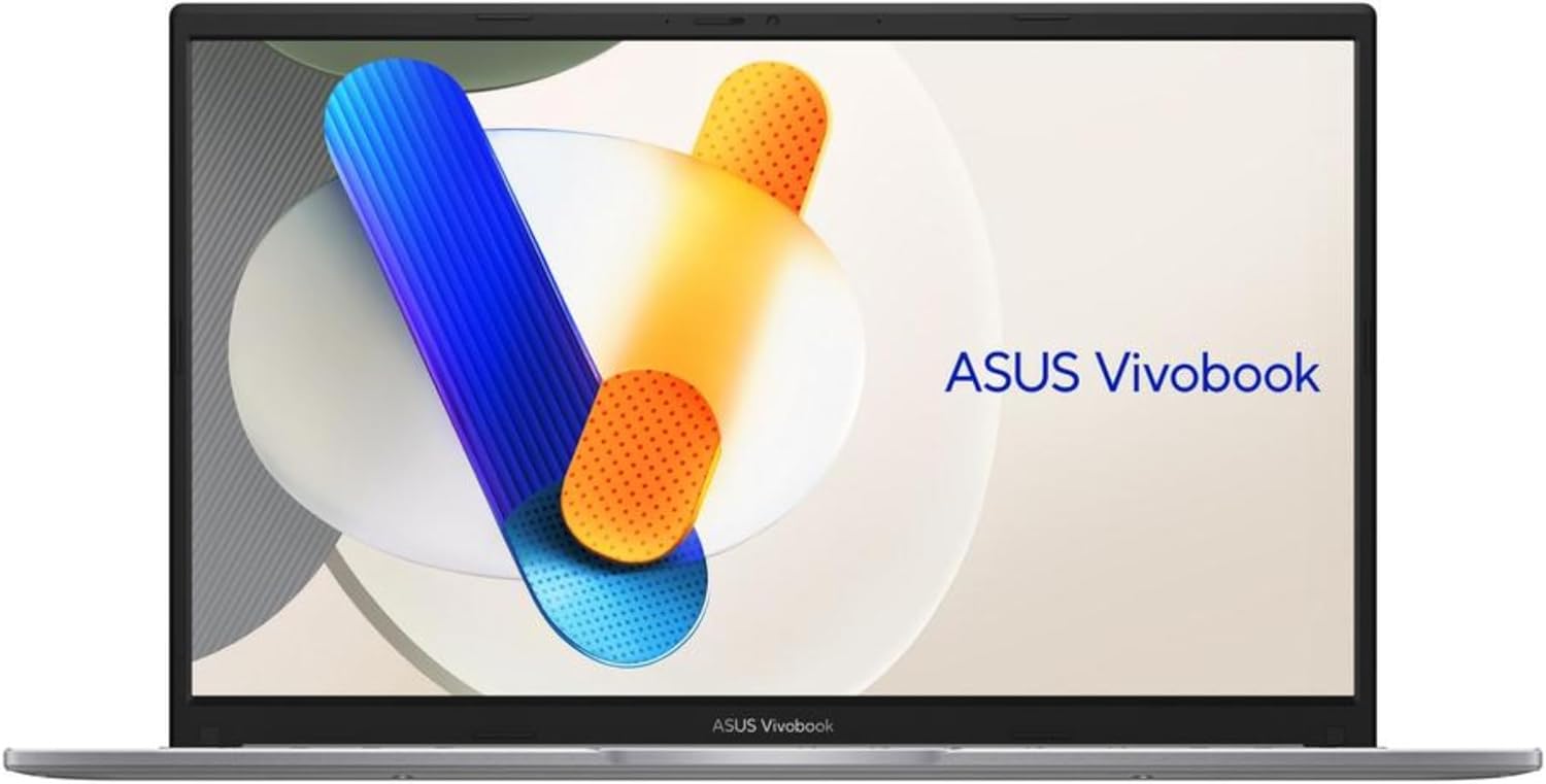 ASUS Vivobook 17.3” Slim Laptop, FHD, Intel Core 7 150U, 16GB RAM, 512GB SSD, Fingerprint Sensor, HD Front Camera, Windows 11 Home; Military Grade Durability, Webcam Shield, Silver,F1704VAP-AS74