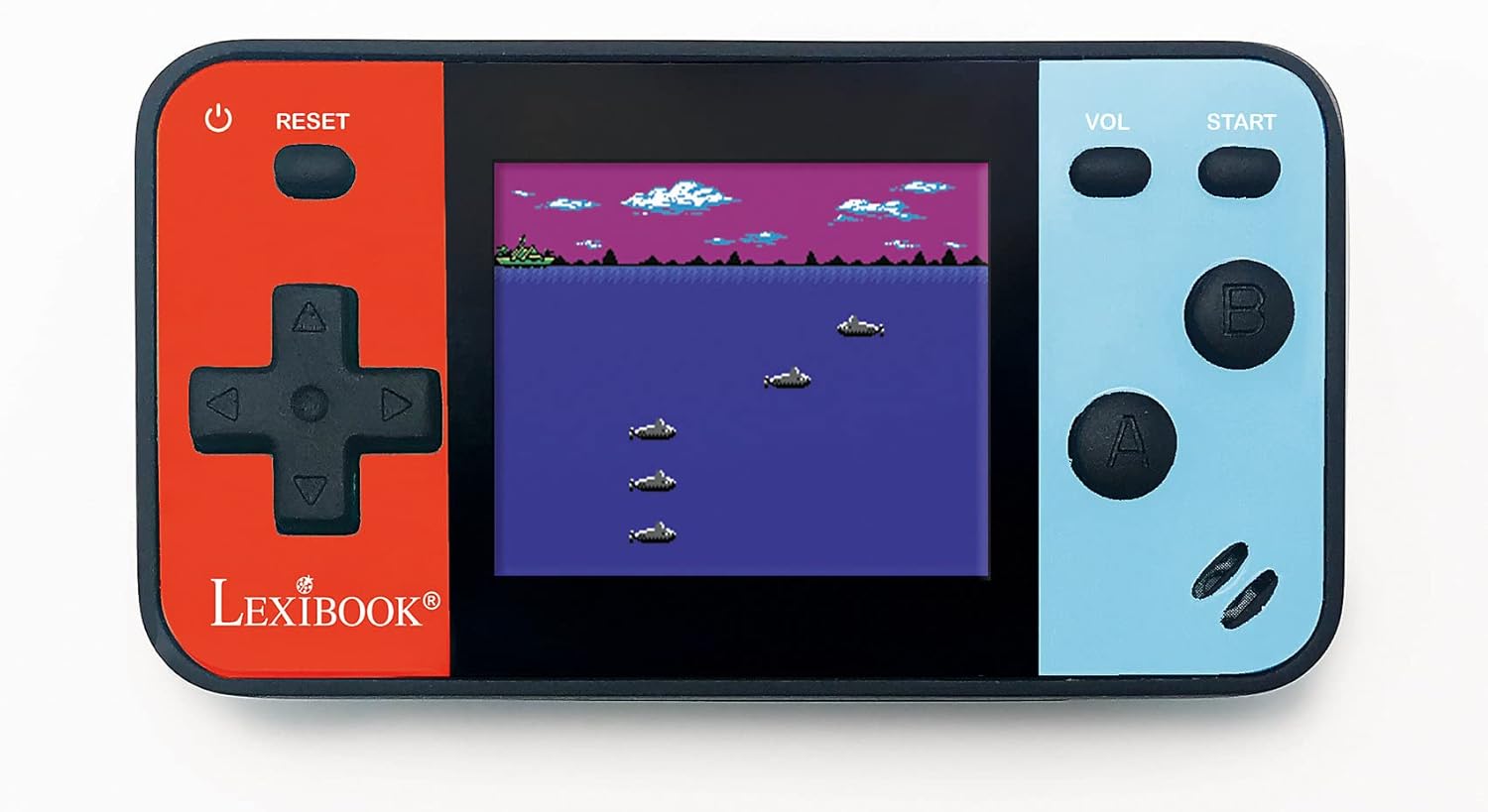 LEXiBOOK Portable Handheld Game Console Cyber Arcade Pocket 150 Games, 1.8″ (4.5cm) Color LCD Screen, Gaming Toy for Kids/Teenagers, Blue/red, JL1895