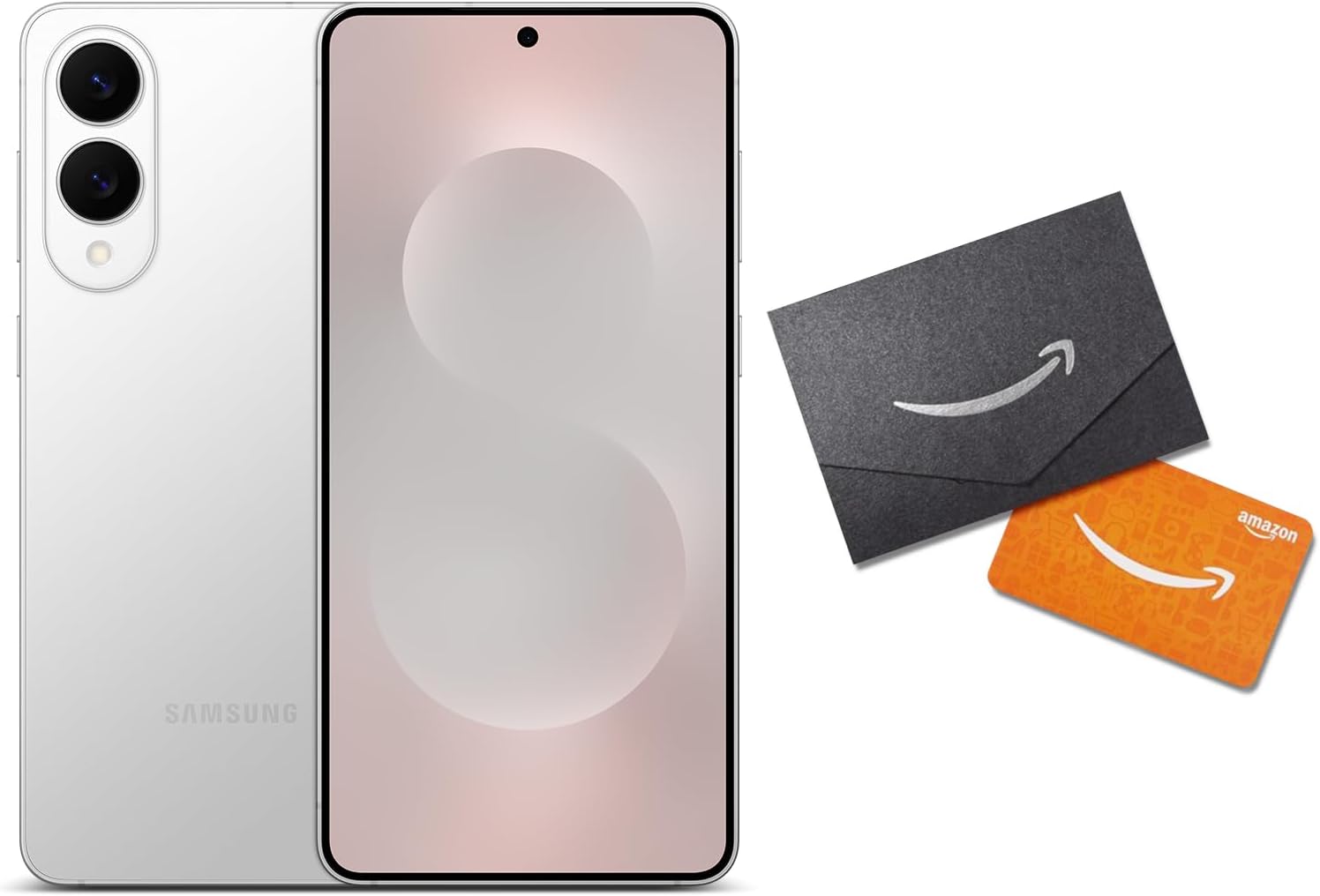 SAMSUNG Galaxy S25 Edge Phone + Gift Card + Large Storage Upgrade, 512 GB AI Smartphone, Unlocked Android, Night Video, Fast Processor, 2025, US 1 Yr Manufacturer Warranty, Titanium Silver