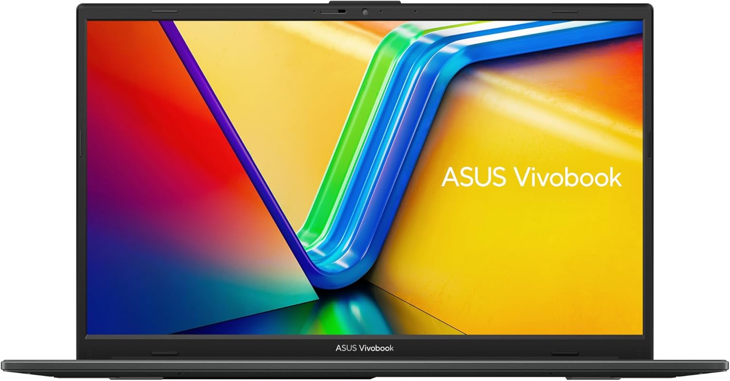 ASUS Vivobook Go 15.6” FHD Slim Laptop, AMD Ryzen 3 7320U Quad Core Processor, 8GB DDR5 RAM, 256GB SSD, Windows 11 Home, Fast Charging, Webcam Sheild, Military Grade Durability, Black, E1504FA-AB34