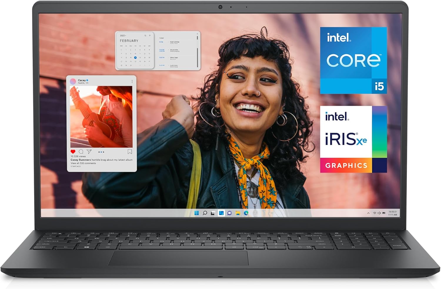 Dell Inspiron 3530 Laptop – 15.6-inch FHD (1920 x 1080) Touchscreen Display, Intel Core i5-1335U, 16GB DDR4 RAM, 512GB SSD, Intel Iris Xe Graphics, Windows 11 Home – Carbon Black