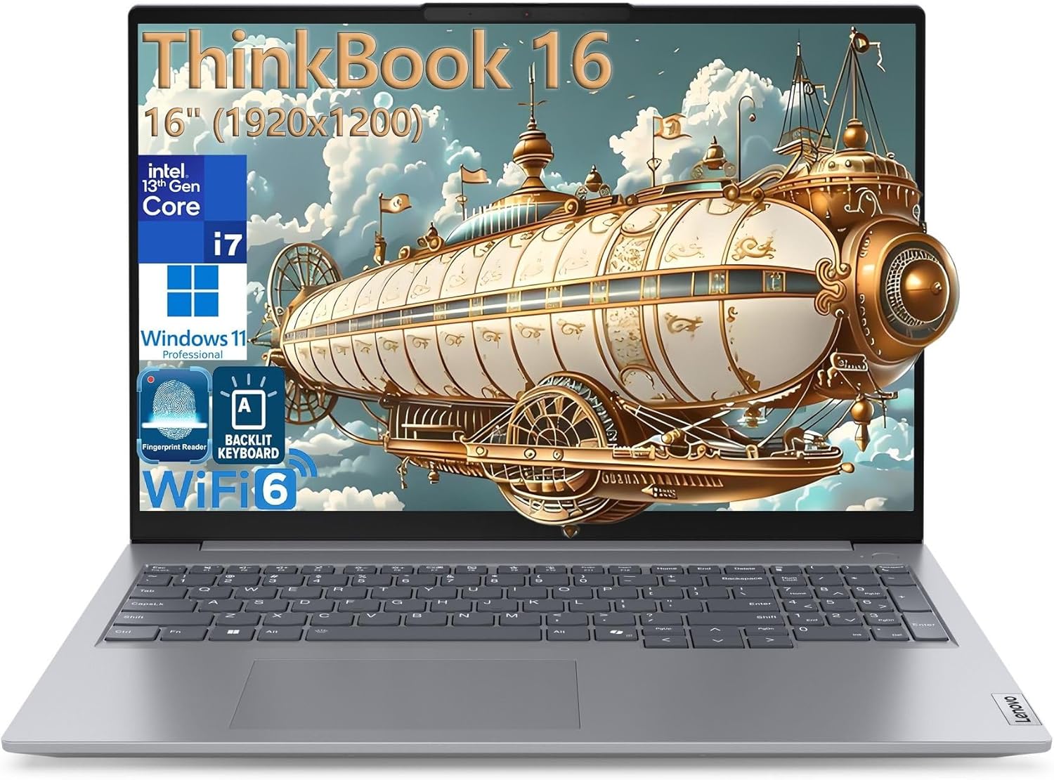 Lenovo ThinkBook 16 16″ FHD+ Business Laptop Computer, 13th Gen Intel 14-Core i7-13700H, 32GB DDR5 RAM, 1TB PCIe SSD, WiFi 6, Thunderbolt 4, Backlight KB, Fingerprint Reader, Windows 11 Pro, vent-hear
