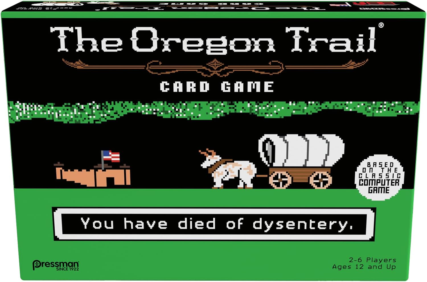 Pressman The Oregon Trail Card Game – Cooperative Gameplay Based on The Classic Computer Game, Ages 12 and Up, 2-6 Players