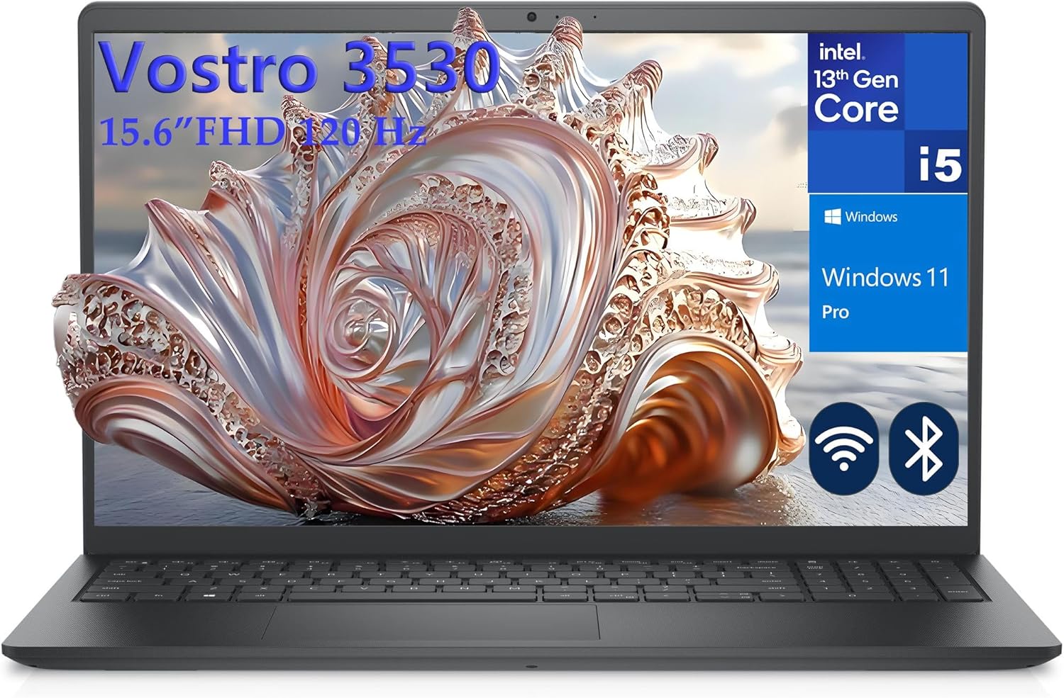 Dell 15.6″ Laptop Computer for Business & Home Student, Intel Core i5-1334U Processor (Beat i7-1250U), 16GB DDR4 RAM, 512GB PCIe SSD, WiFi, Bluetooth, Carbon Black, 15 Inch Vostro 3530, Windows 11 Pro