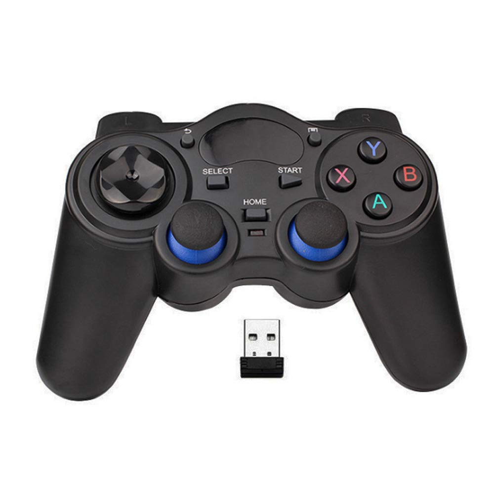 FANDRAGON USB Wireless Gaming Controller Gamepad for PC/Laptop Computer(Windows XP/7/8/10) & PS3 & Android & Steam – [Black] (black)