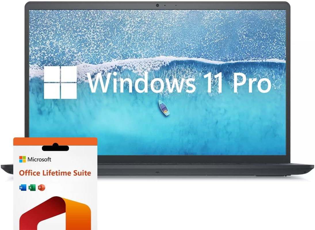 Dell Inspiron 15.6″ Laptop Computer, Windows 11 Pro Laptop 40GB RAM 2TB SSD, Intel Core i7-1255U Processor, 1920 x 1080 IPS 120Hz Display, Microsoft Office Lifetime License, Numeric Keypad, Black