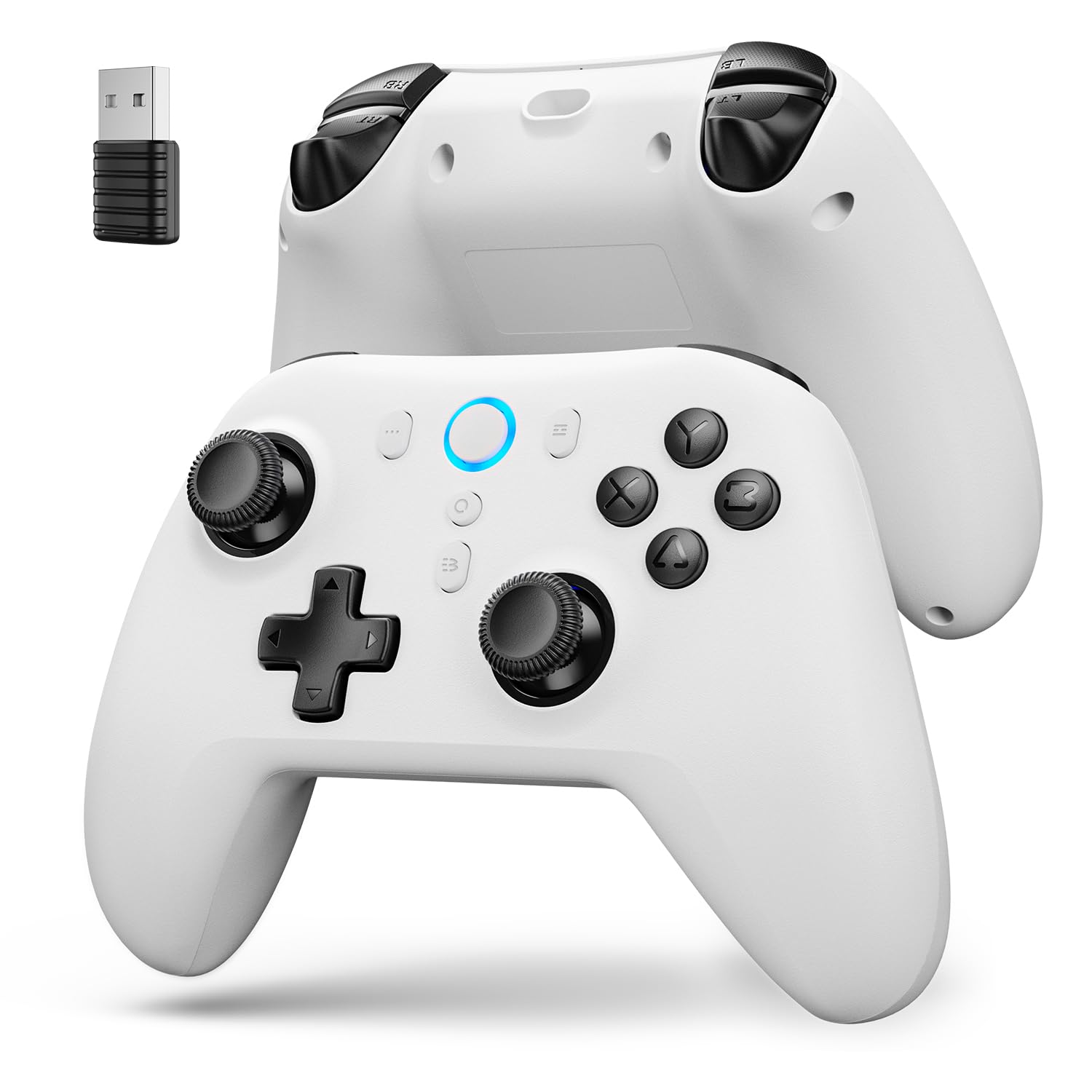 IFYOO N1 2.4G Wireless Gaming Controller, Hall Effect Trigger and Joystick, for PC Computer Laptop (Win 11/10/8/7), Steam, Android, PS3, Switch(No Gyro), Wired Game Controller Dual-Mode Gamepad