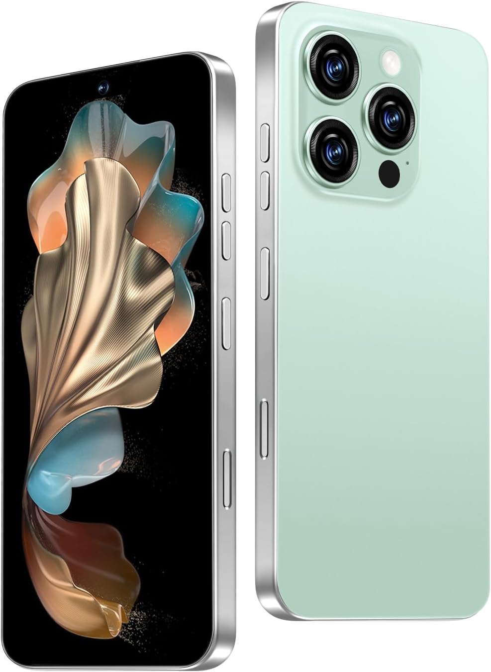 16PROMA X Unlocked Phone,12+512GB Smartphone, Android 14.0, Long Battery Life 7000mAh,6.99″ Display 68+108MP Zoom Camera,with Dual SIM, Fingerprint Lock, Face ID (Green)