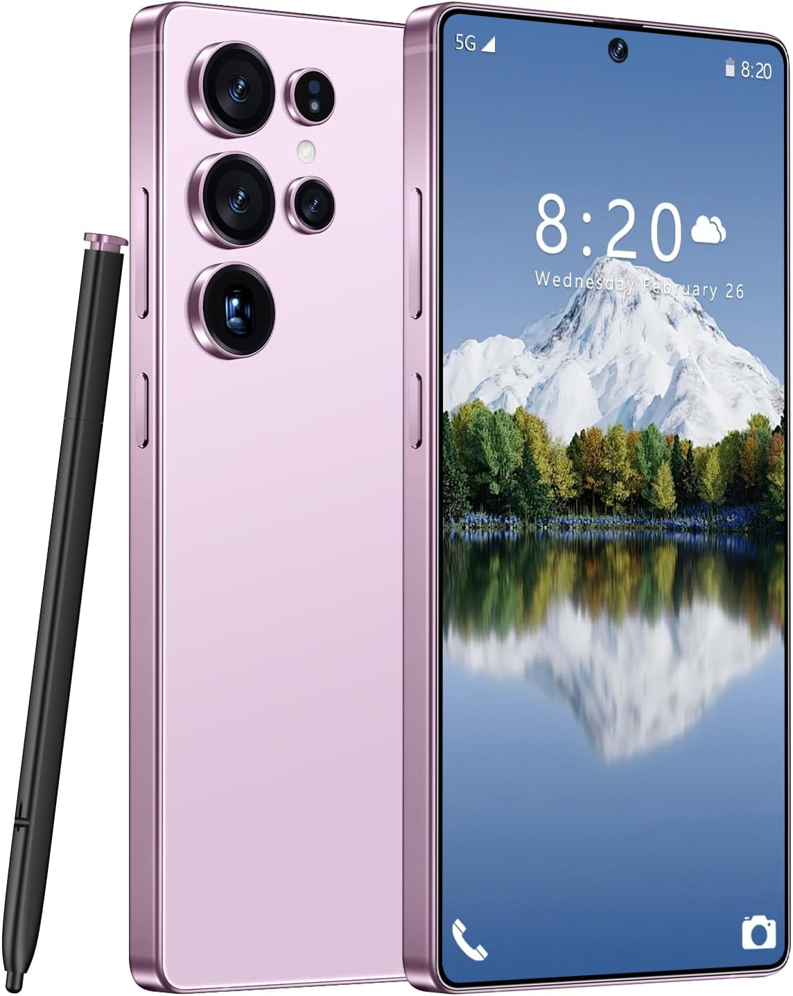 MMY I25 Ultra Unlocked Cell Phone, Built in Pen,6.99″ HD Screen 12+512GB Unlocked Phones,Android 14 7000mAh Long Battery Life Smartphone,5G/Dual SIM/Fingerprint Unlock/Face ID (Purple, 12+512)