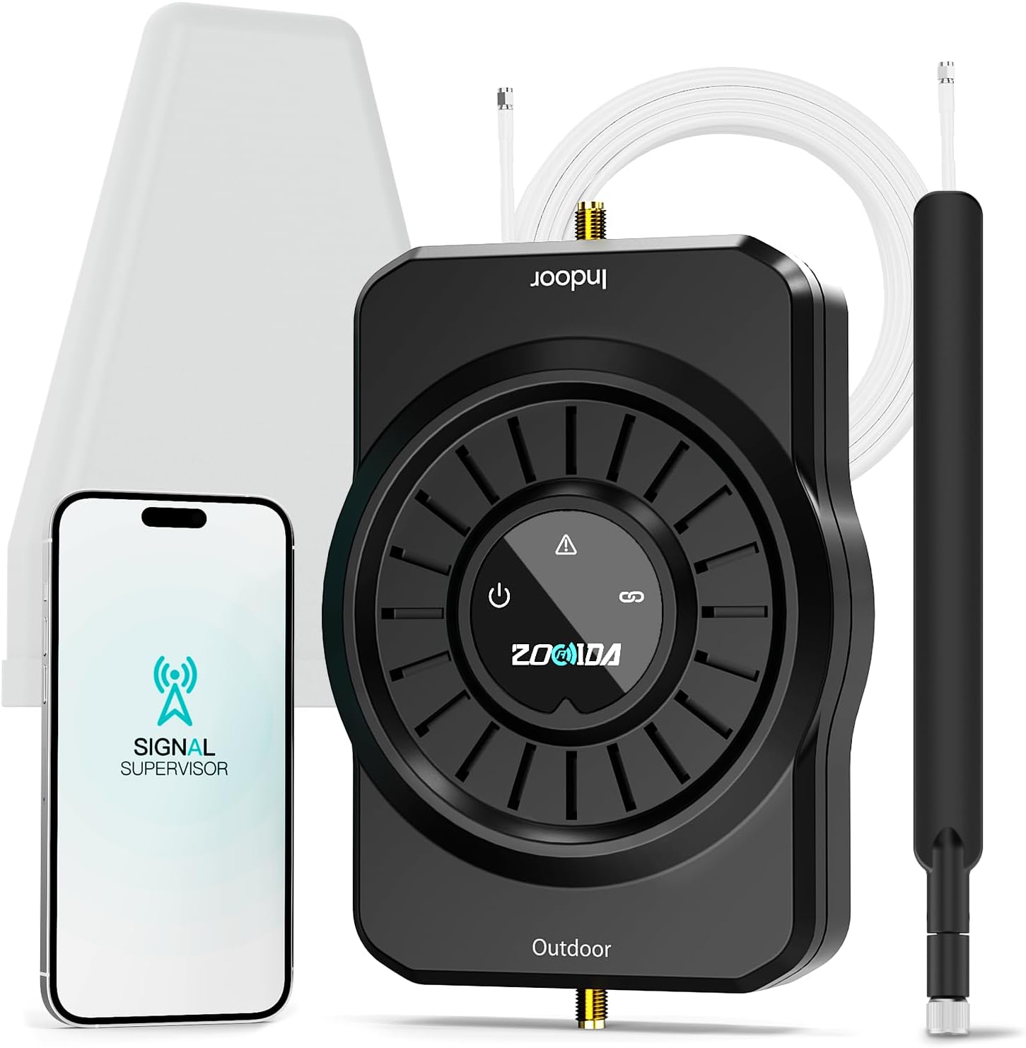 2025 Latest Cell Phone Booster for All U.S. Carriers, Boosts 5G 4G LTE 3G, Cell Phone Signal Booster for Home and Office, 72dB High Gain Antennas, Verizon, AT&T, T-Mobile, App Support FCC Approved