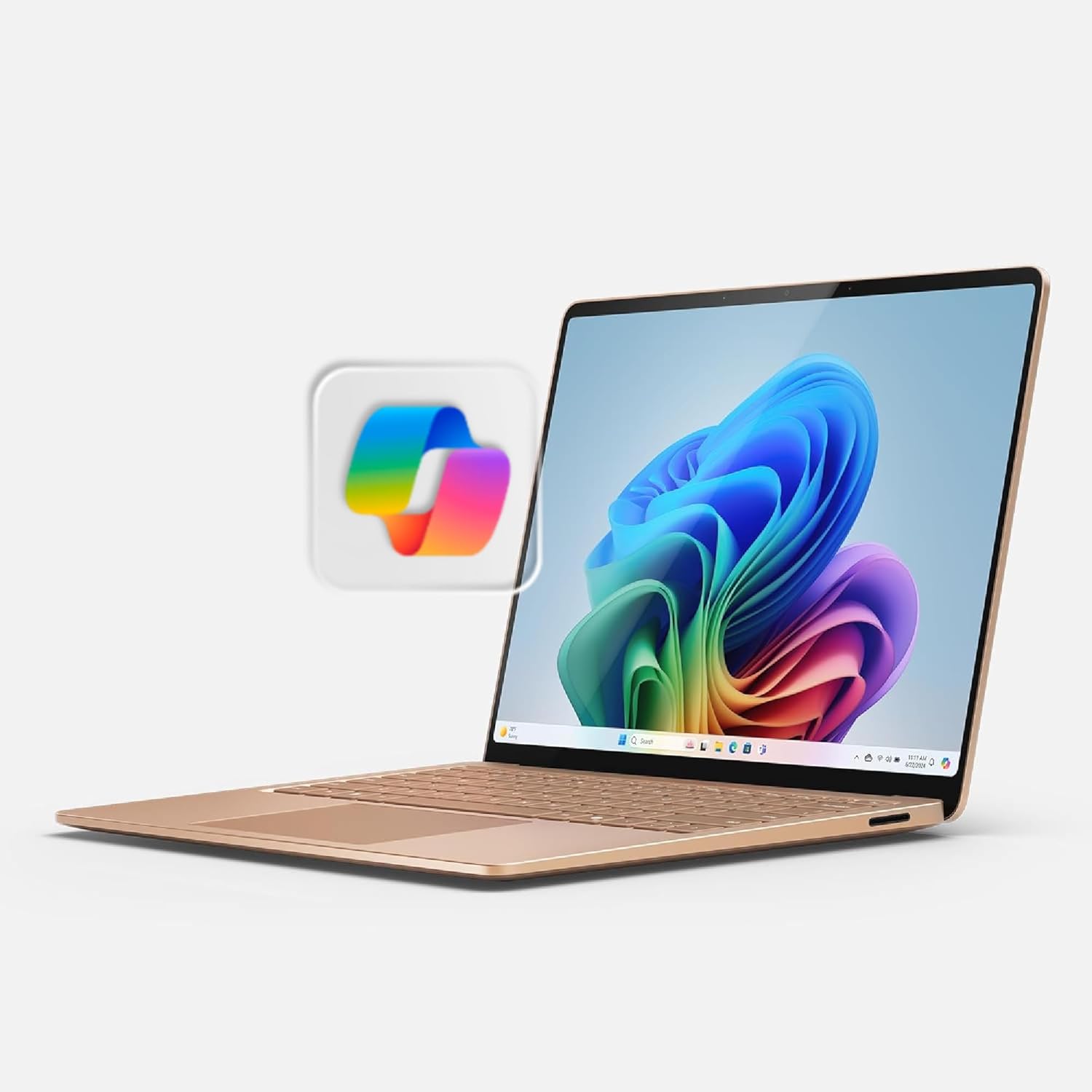 Microsoft Surface Laptop (2024), Windows 11 Copilot+ PC, 13.8″ Touchscreen Display, Snapdragon X Elite (12 core), 16GB RAM, 512GB SSD Storage, Dune