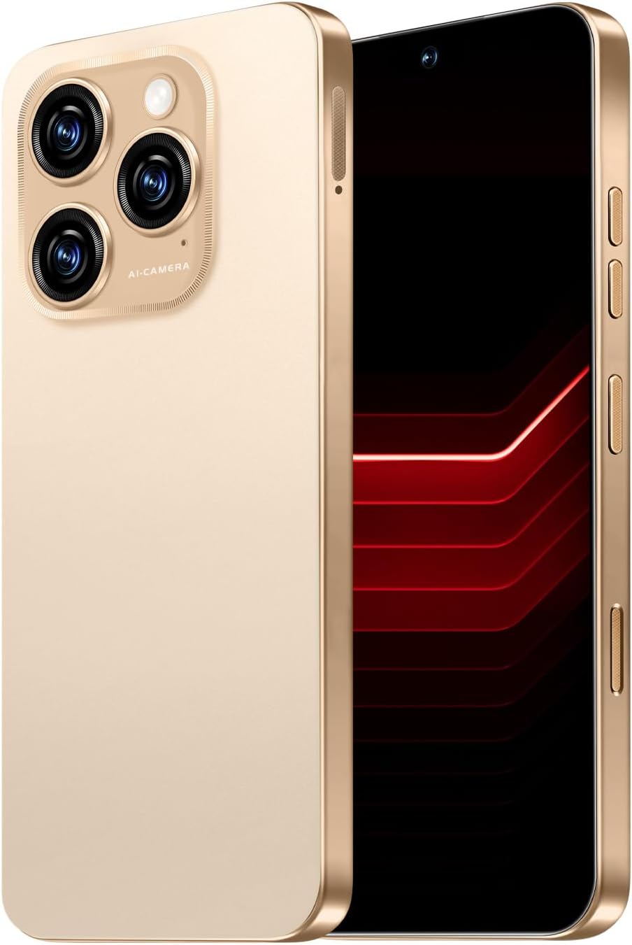 16PROMA X 5G Cell Phone,Smartphone Unlocked Cell Phone 16GB+512GB/6.99″ Display/68MP+108MP Camera/7000 mAh Battery Super Endurance, Dual SIM Card/Face Unlock/GPS (Gold)