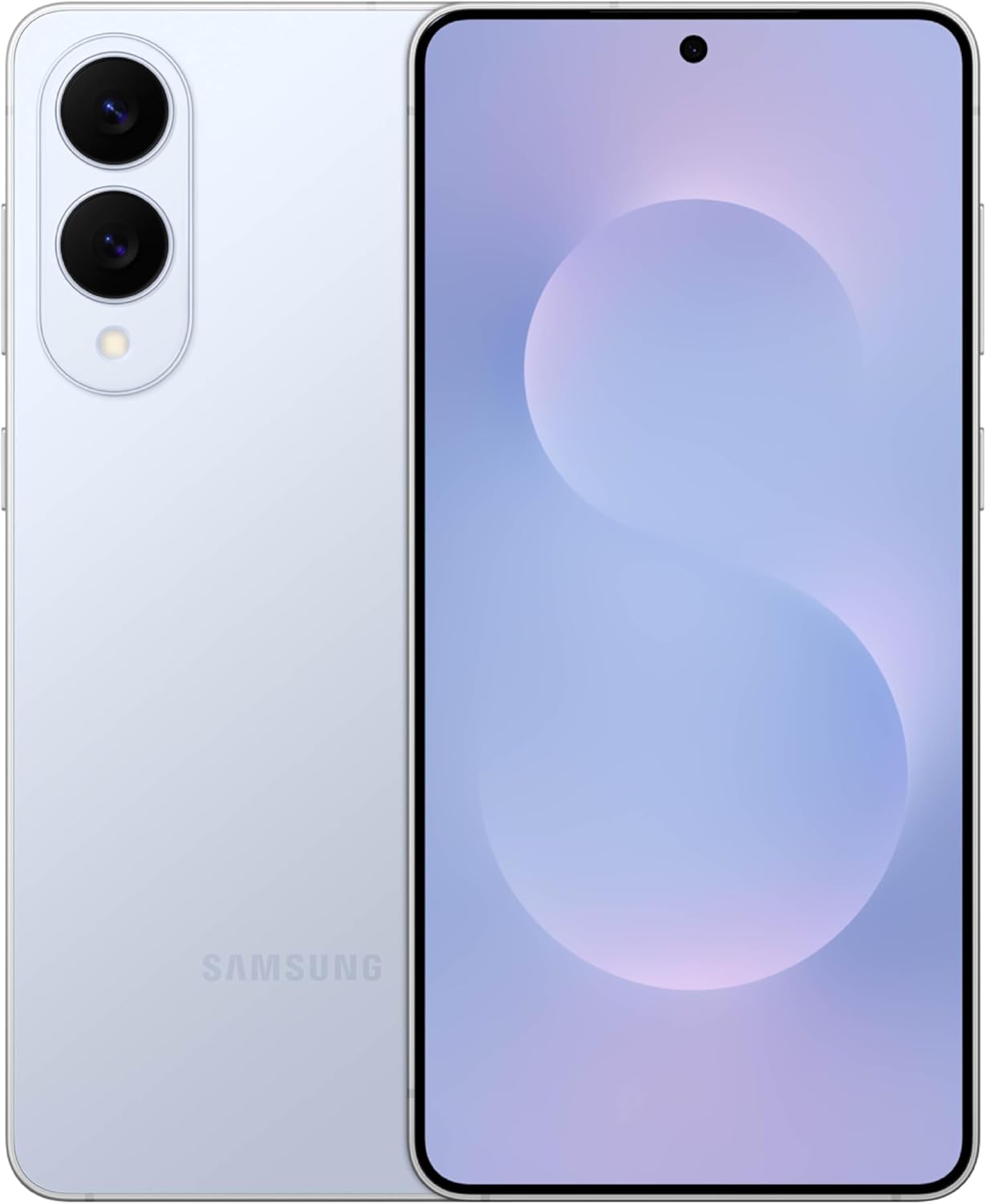 Samsung Galaxy S25 Edge Phone, 256 GB AI Smartphone, Unlocked Android, Night Video, Fast Processor, ProScaler Display, Long Battery Life, 2025, US 1 Yr Manufacturer Warranty, Titanium Icyblue