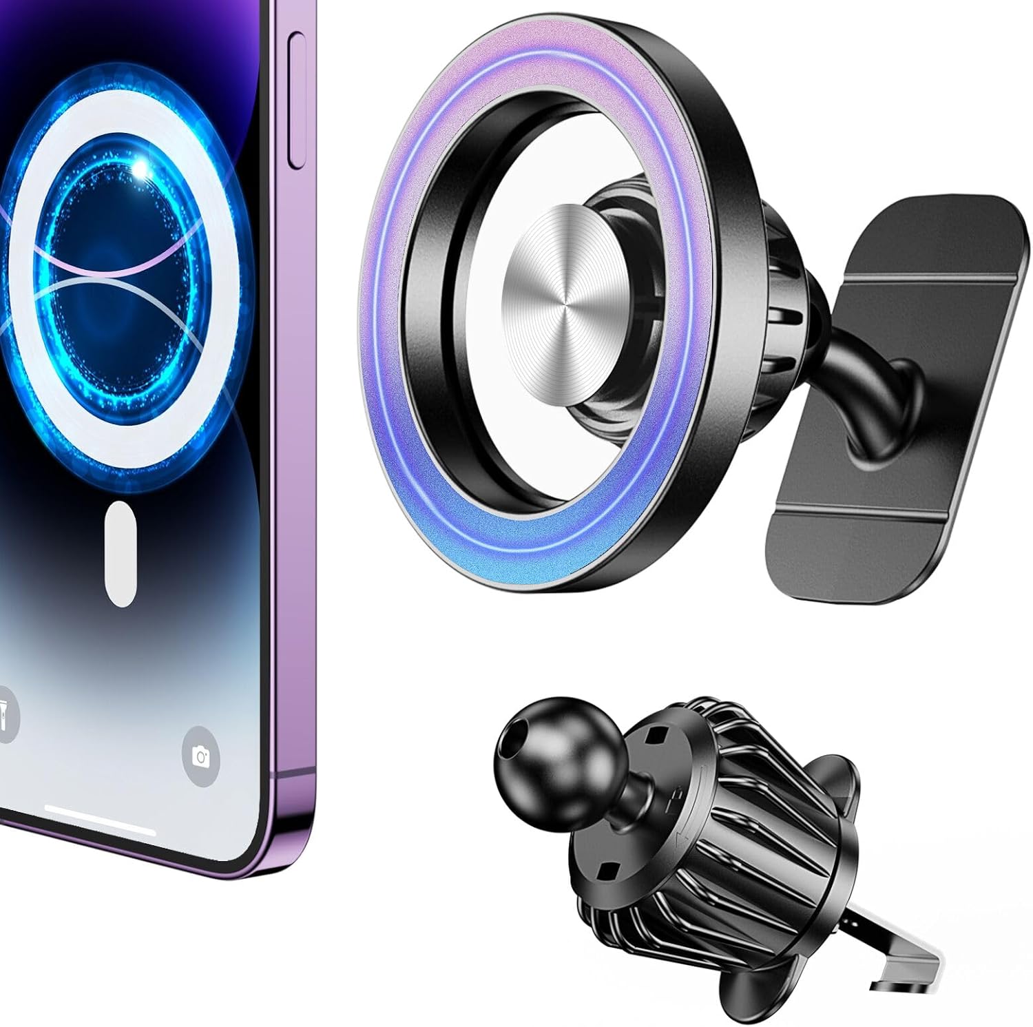 for Magsafe Car Mount Vent【20 Strong Magnets】for iPhone Magnetic Car Mount【360°】Cell Phone Mount for Car【Hands Free】Air Vent Phone Holder for Car Accessories for Women Men iPhone 16 15 14 13 12 Plus