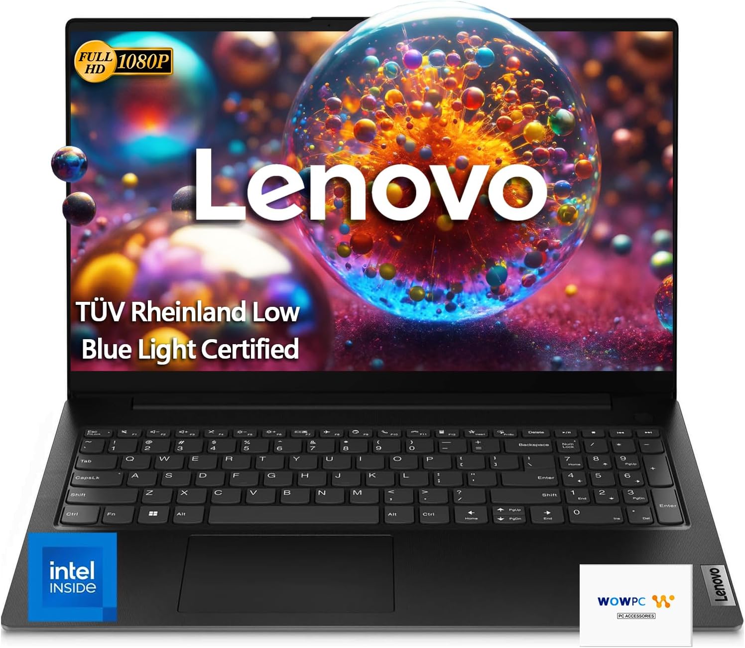 Lenovo V15 Laptop Computer, 32GB RAM, 1TB PCIe SSD, Intel Celeron N4500 Processor, Intel UHD Graphics, 15.6″ FHD 1080p Display, Ethernet Port RJ-45, WiFi 6, Windows 11 Pro, WOWPC Recovery USB