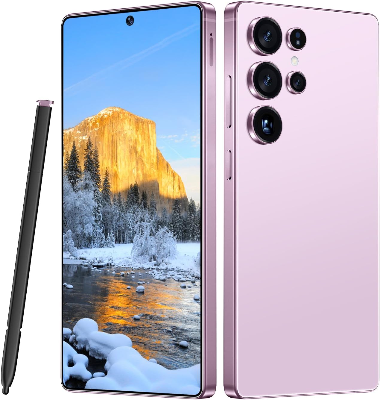 MMY I25 Ultra 5G Unlocked Smartphone,8GB+256GB Fully Cell Phone for Android 14, 6.99″ Unlocked Cell Phone, 7000mAh, 68MP+108MP Dual Camera/Dual SIM/Fingerprint Lock/Face (Pink)