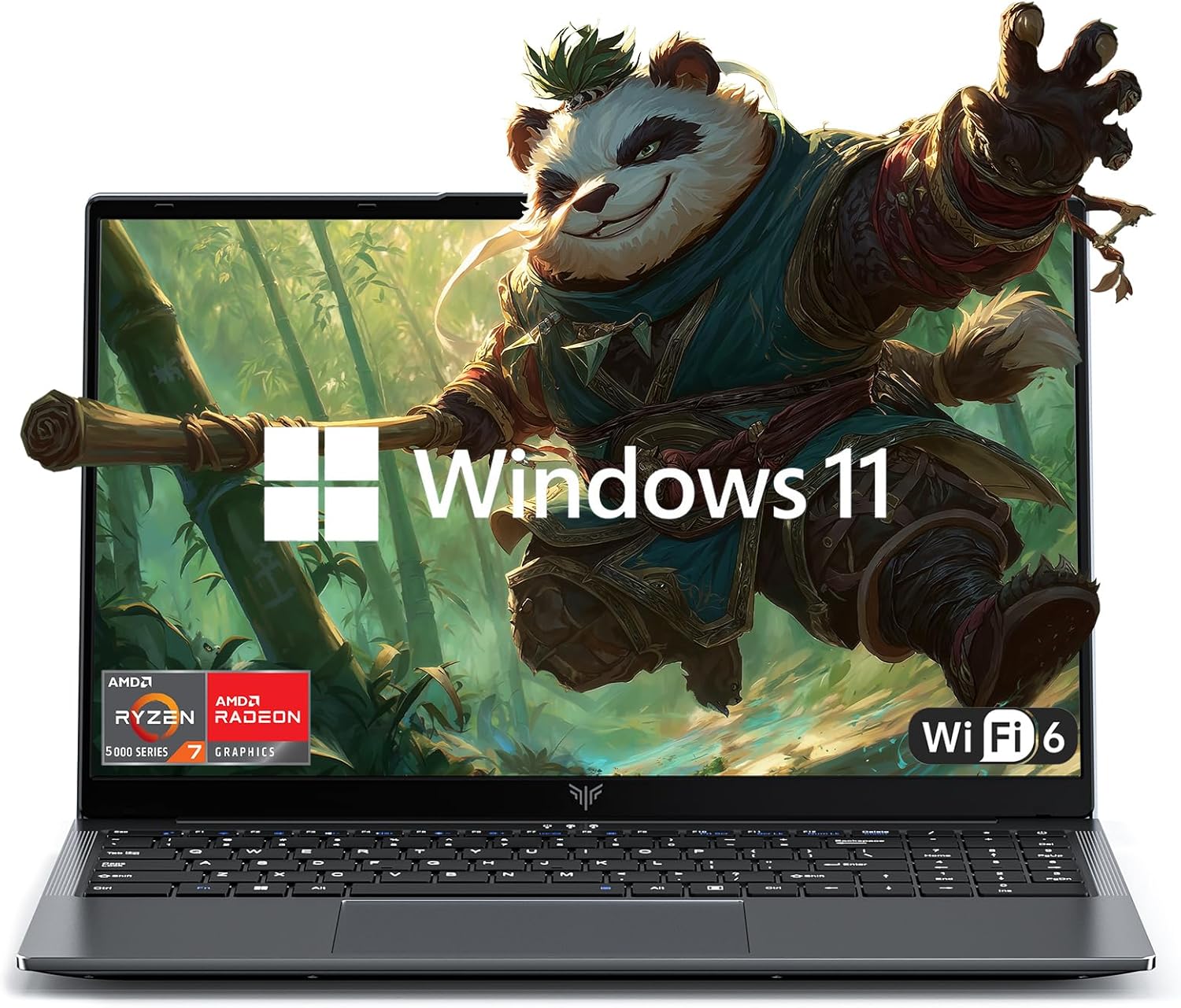 Laptop 15.6-in AMD Ryzen 7-5700U Windows Laptop 16GB SO-DIMM DDR4 512GB NVMe SSD Numeric Input HDMI USB3.2 Type-C 3.5mm Audio Webcam WiFi 6 Windows 11 Office Laptops AMD Laptops
