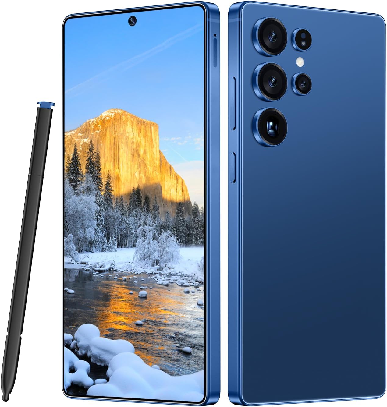 MMY I25 Ultra 5G Unlocked Smartphone,12GB+512GB Fully Cell Phone for Android 14, 6.99″ Unlocked Cell Phone, 7000mAh, 68MP+108MP Dual Camera/Dual SIM/Fingerprint Lock/Face (Blue)