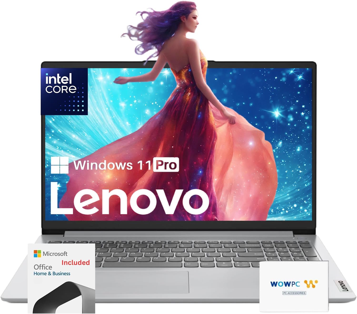 Lenovo Business Laptop | 36GB RAM | 1.1TB Storage (640GB SSD+512GB External) | Intel Core | 15.6″ Win 11 Pro | WOWPC Bundle