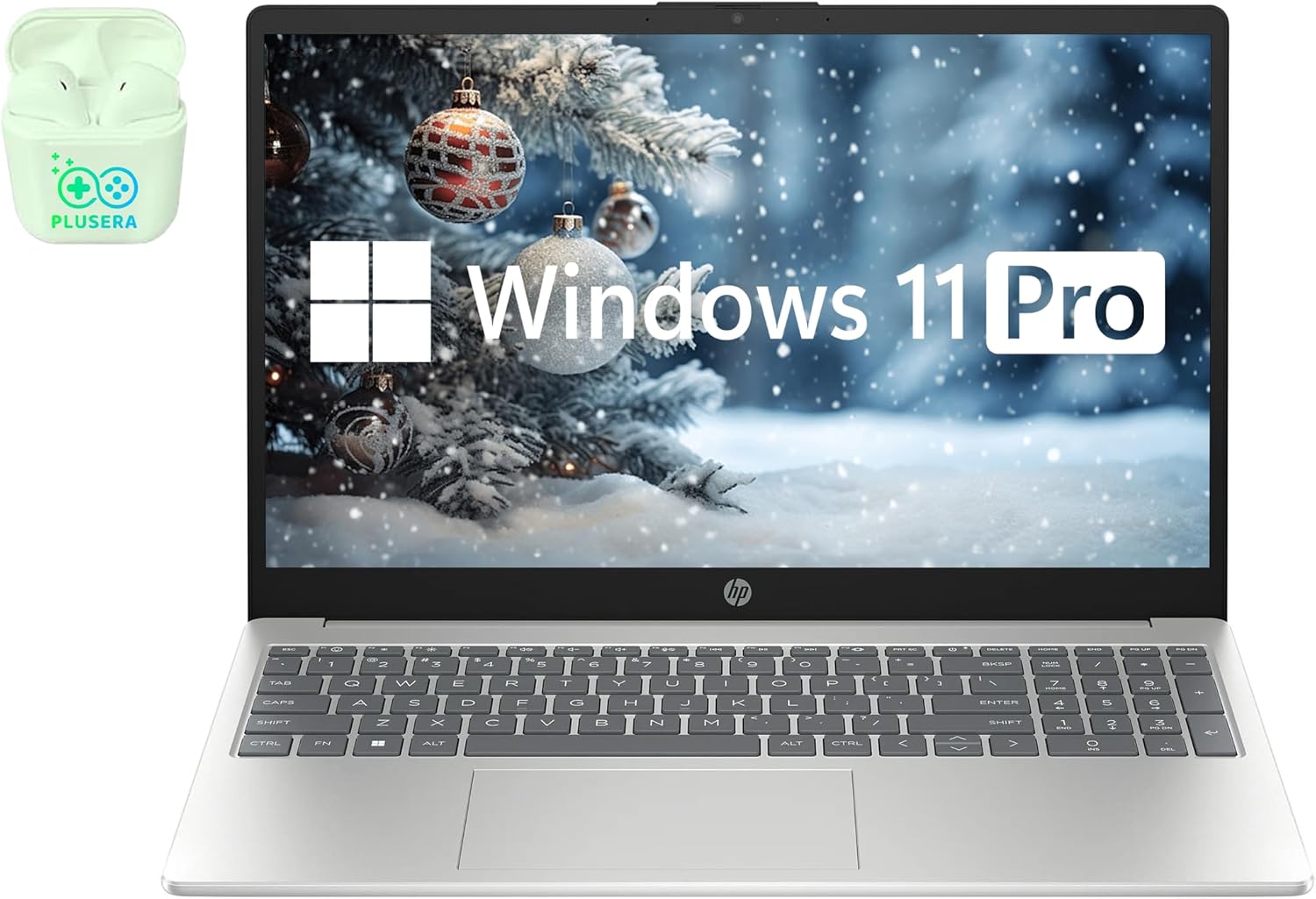 HP 15.6″ FHD Business & Student Laptop Computer, 10-Core Intel Core i5, Windows 11 Pro Laptop with Microsoft Office Home & Business Included, PLUSERA Earphones (Intel Core i5, 64GB RAM | 2TB SSD)