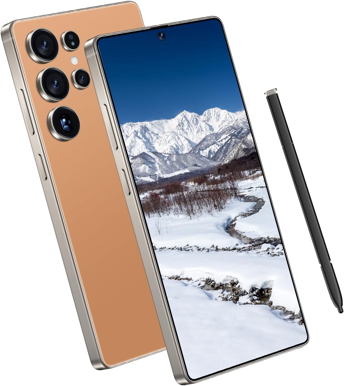 I25 Ultra Unlocked Smartphone 6.9″ HD+ Display 8+256GB Unlocked Phone,Snapdragon 8 Gen3 7000mAh Dual Speakers 5G Unlocked Phones,Face ID/Fingerprint Lock/GPS (Titanium Orange)