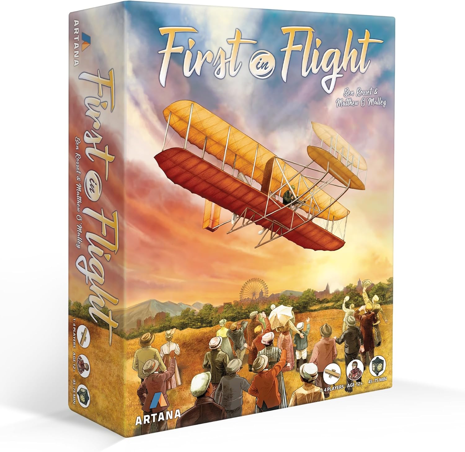 First In Flight: MENSA Award Winning Board Game About Historical Aviation – Strategy Board Game for Teens, Adults and Heavy Gamers – A Flight-Themed Adventure Card Game for Airplane Enthusiasts